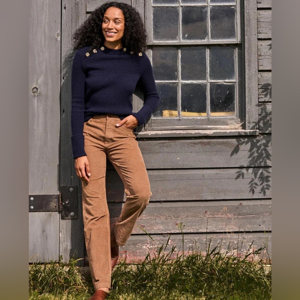 NWT Faherty Stretch Cord Julianne Pant